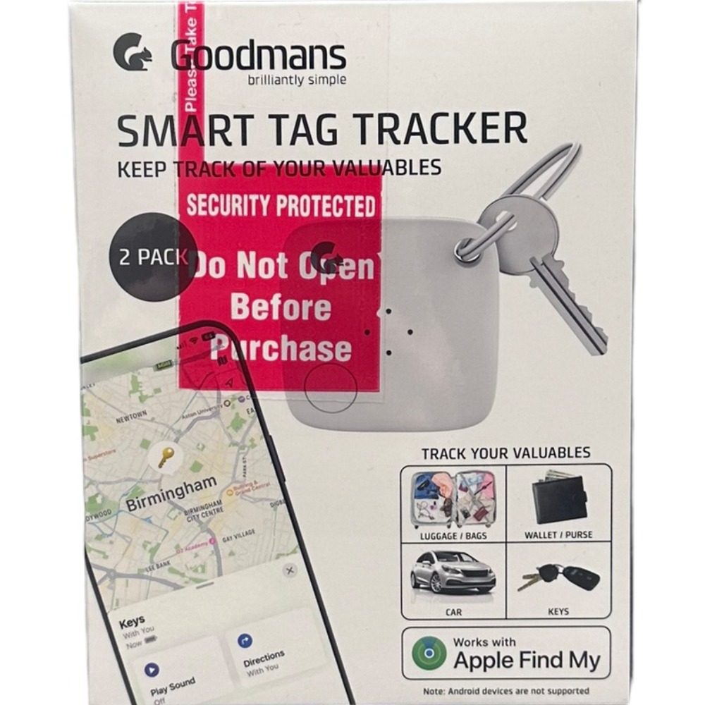 Brand New & Sealed Goodmans Smart Tag Tracker (2Pack) Own4Less